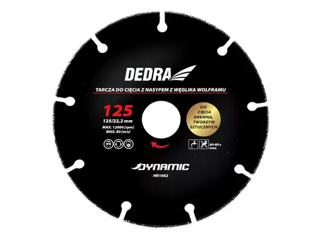 DISK REZALNI 125X22,2MM ZA LES, PLASTIKO