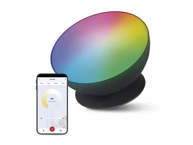 SVETILKA AMBIENTALNA ČRNA RGB WIFI